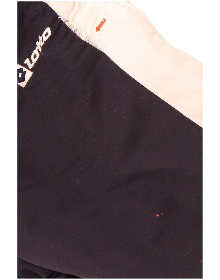 Calça de treino masculina Lotto grande poliéster colorblock azul marinho