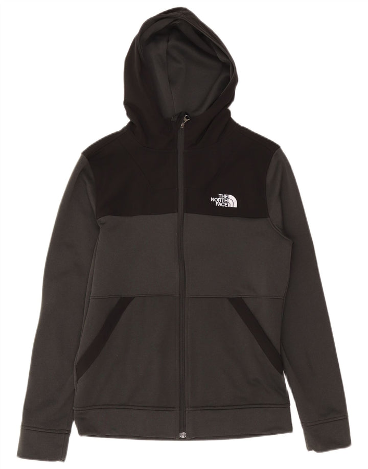 Suéter The North Face para meninas com capuz e zíper 14-15 anos XL cinza poliéster