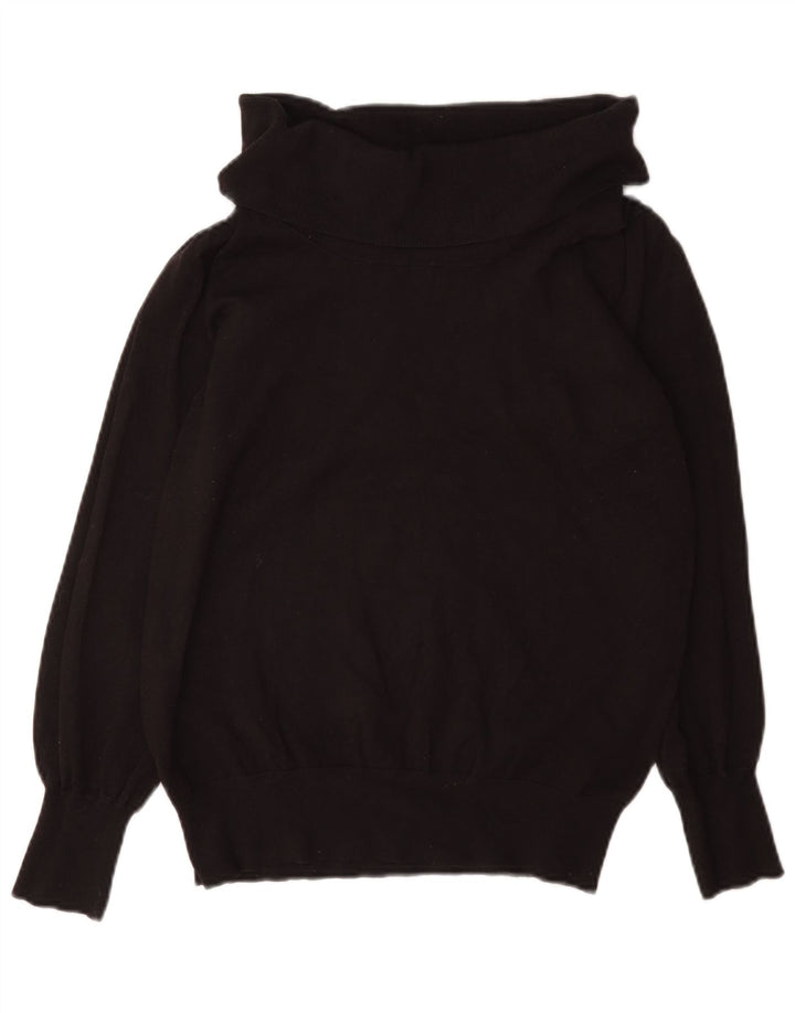 Suéter feminino Marks & Spencer com gola redonda Reino Unido 16 grande viscose marrom