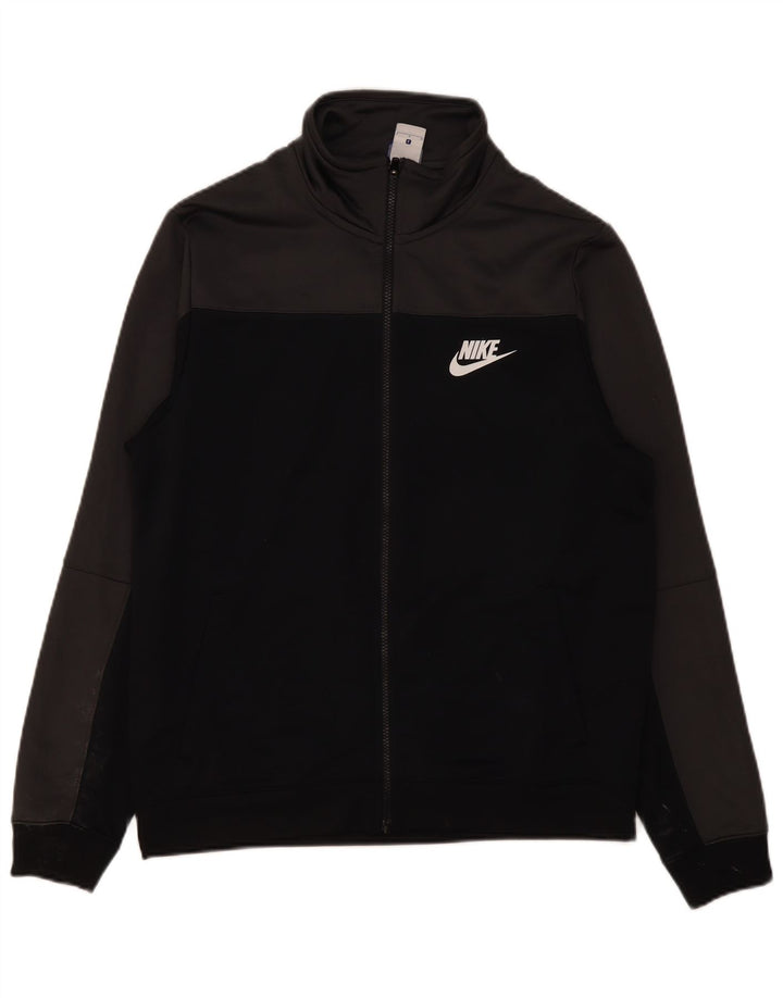 Jaqueta Nike masculina de agasalho grande cinza colorblock poliéster