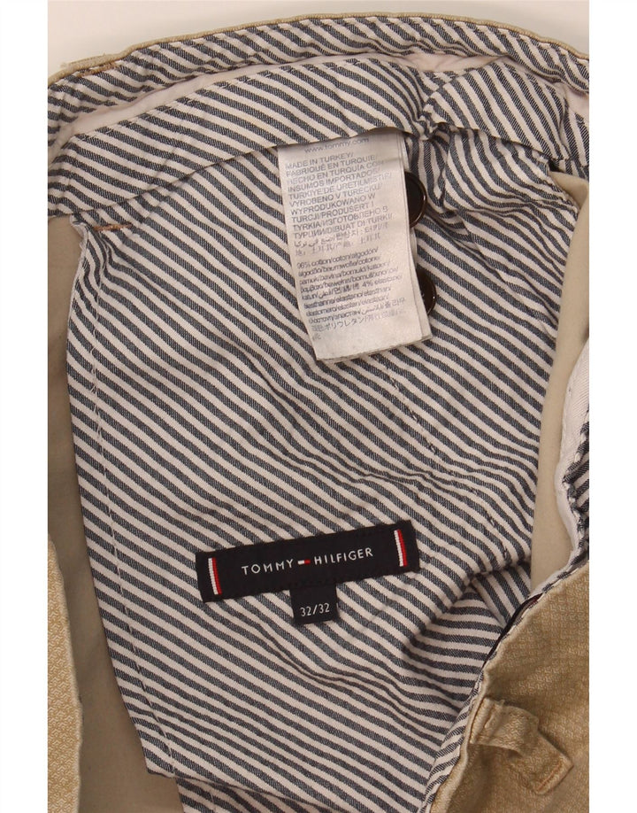 Calça Chino Masculina TOMMY HILFIGER W32 L32 Algodão Bege