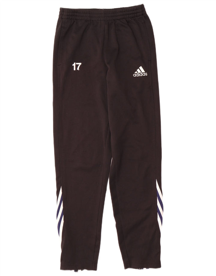 Calças de treino masculinas ADIDAS pequenas em poliéster preto