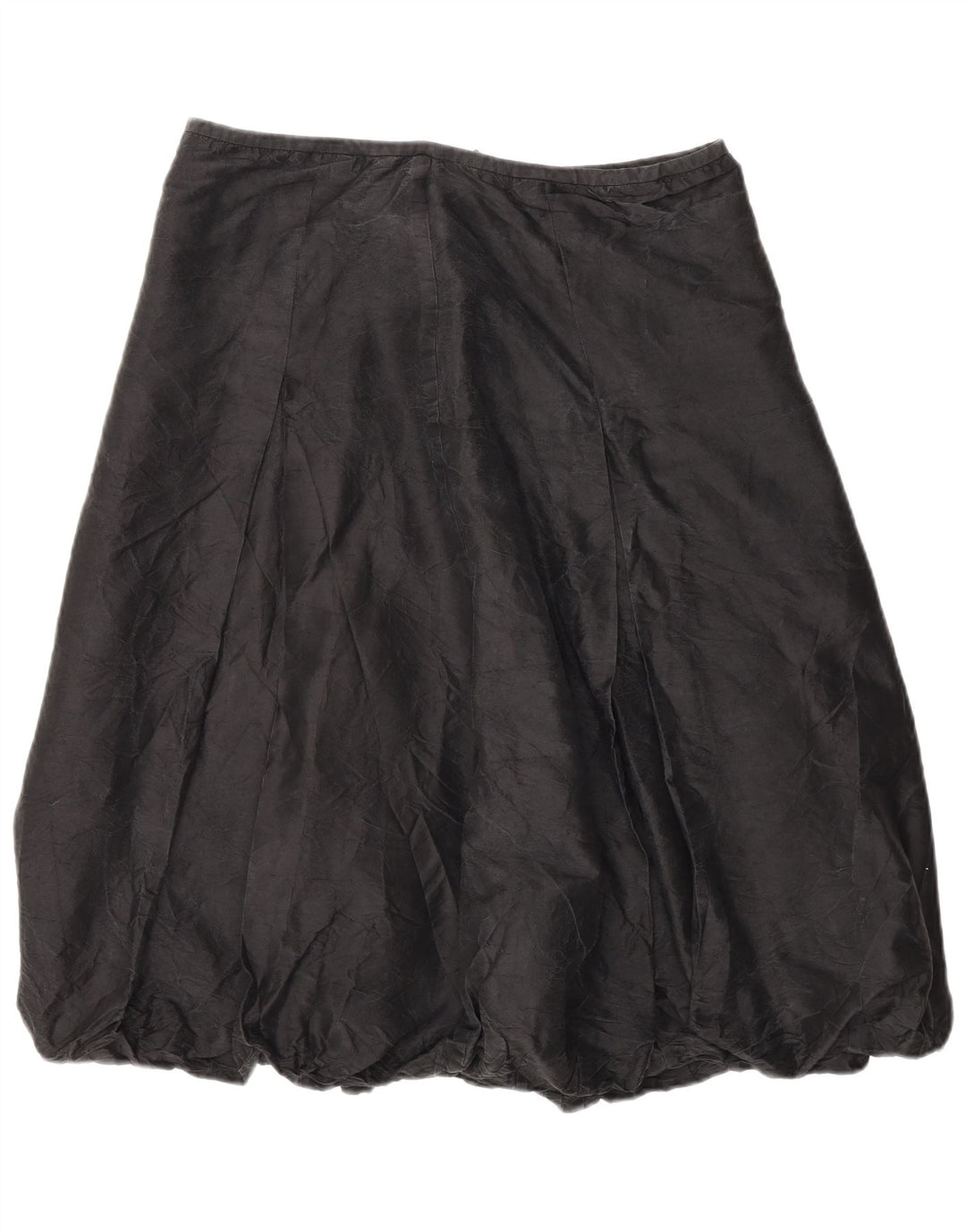 Saia bolha feminina Coast UK 14 grande W32 seda cinza