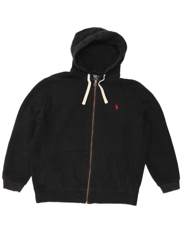 Suéter masculino Polo Ralph Lauren com capuz e zíper XL algodão preto