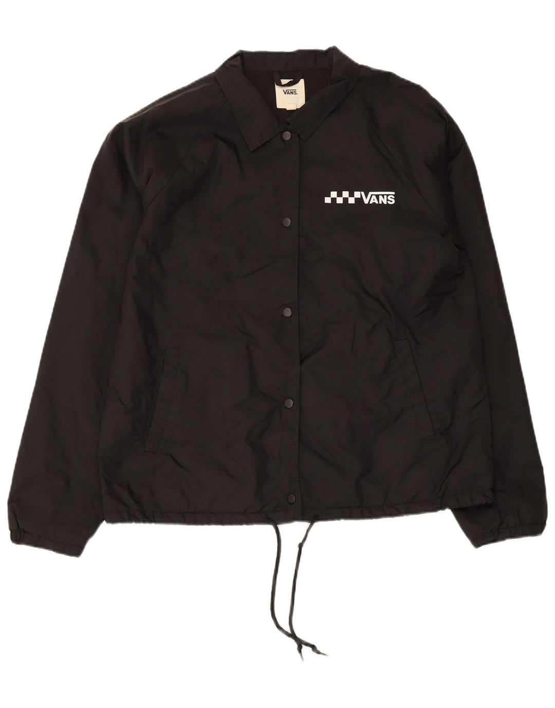 Jaqueta de chuva feminina Vans UK 16 grande preto nylon