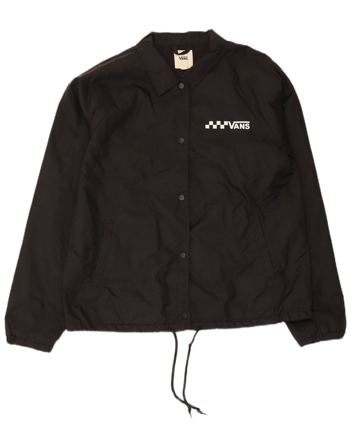 Jaqueta de chuva feminina Vans UK 16 grande preto nylon