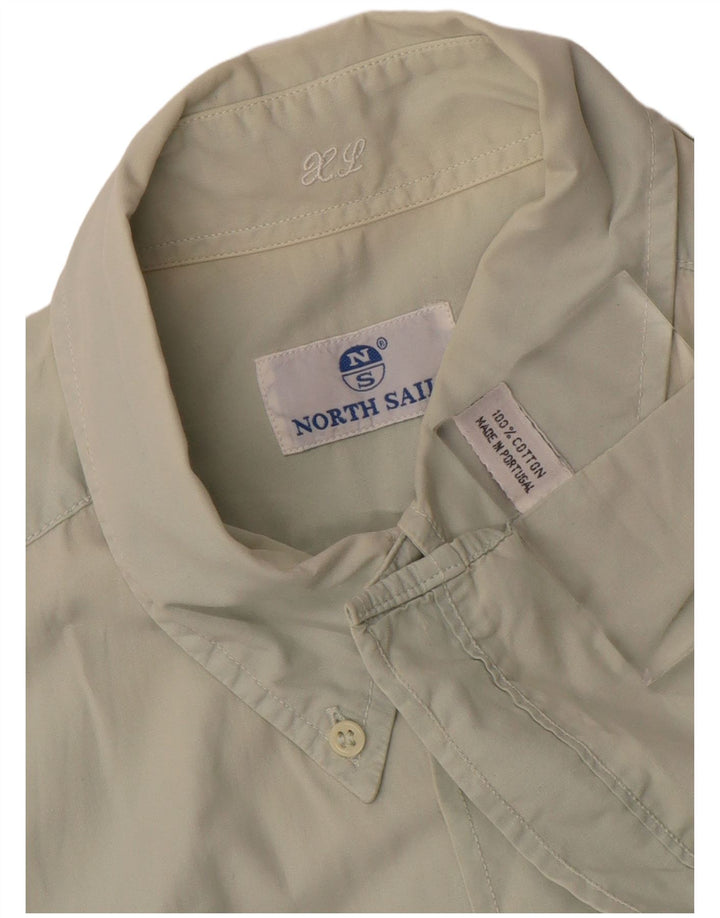 Camisa masculina de manga curta NORTH SAILS XL cinza algodão