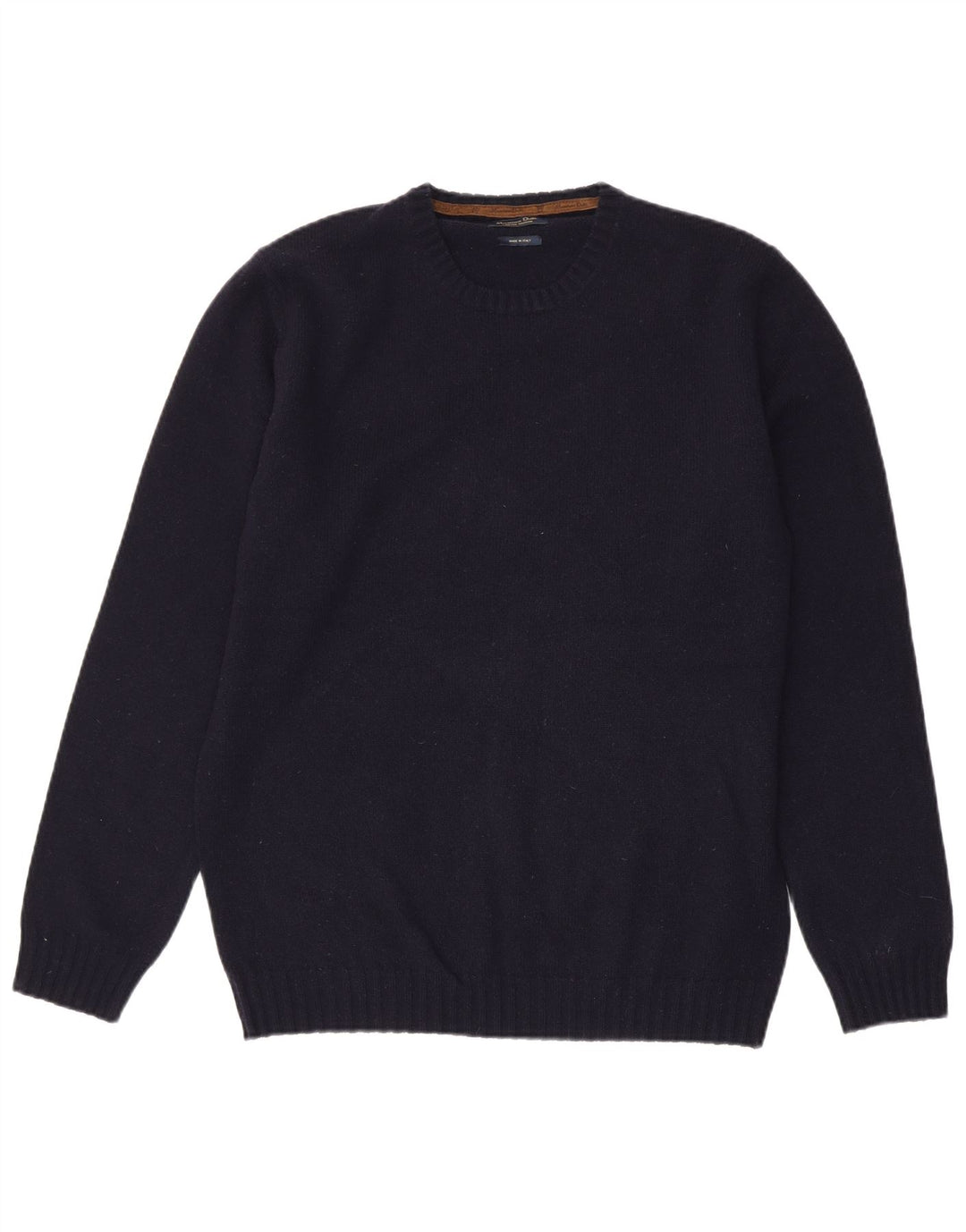 Suéter masculino Massimo Dutti com gola redonda XL azul marinho