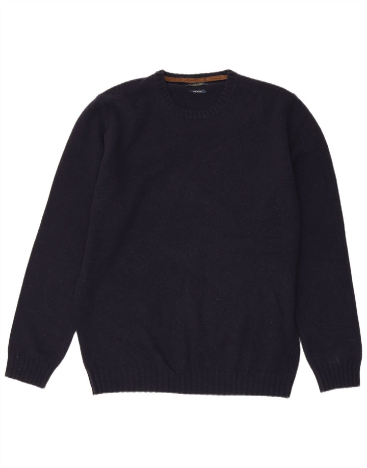 Suéter masculino Massimo Dutti com gola redonda XL azul marinho