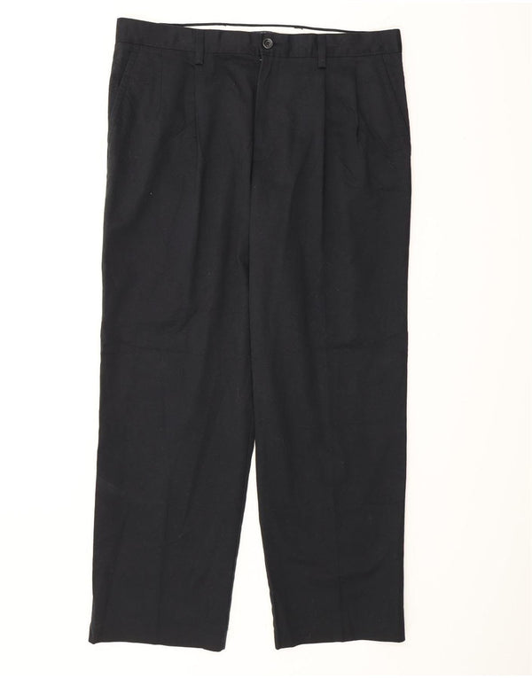 Calça jeans masculina Dockers cáqui pegged reta W36 L30 algodão preto