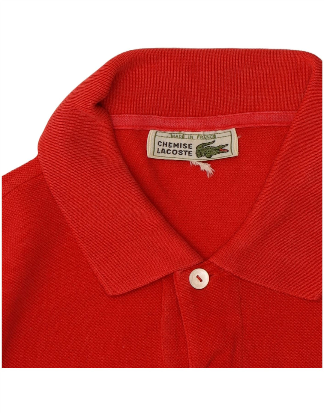 Camisa polo masculina LACOSTE pequena vermelha