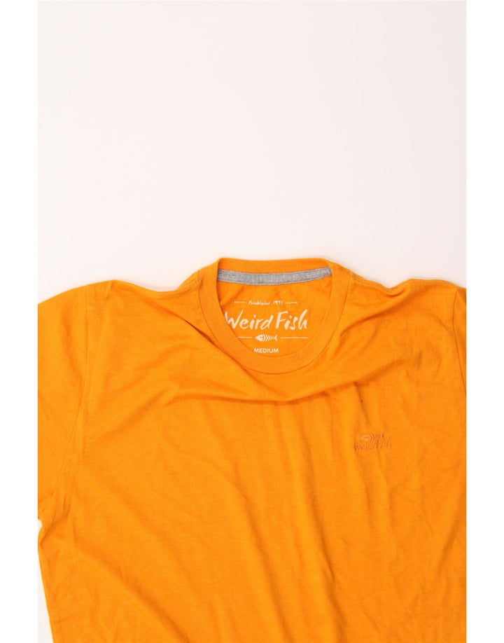 WEIRD FISH Mens T-Shirt Top Medium Yellow Cotton Vintage Weird Fish and Second-Hand Weird Fish from Messina Hembry 