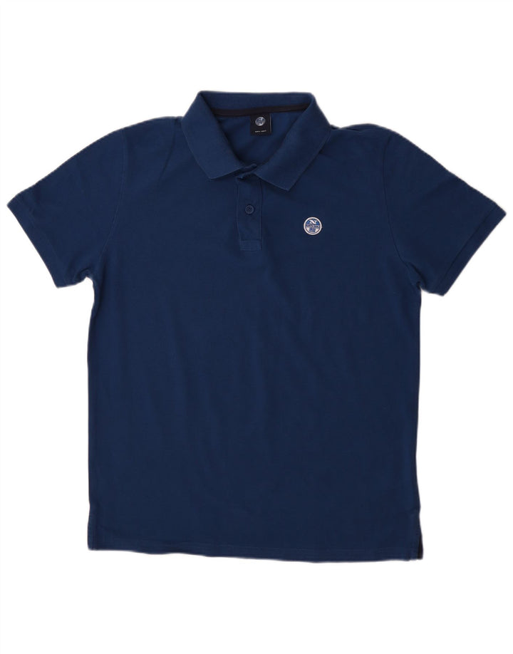 Camisa polo masculina North Sails médio algodão azul marinho