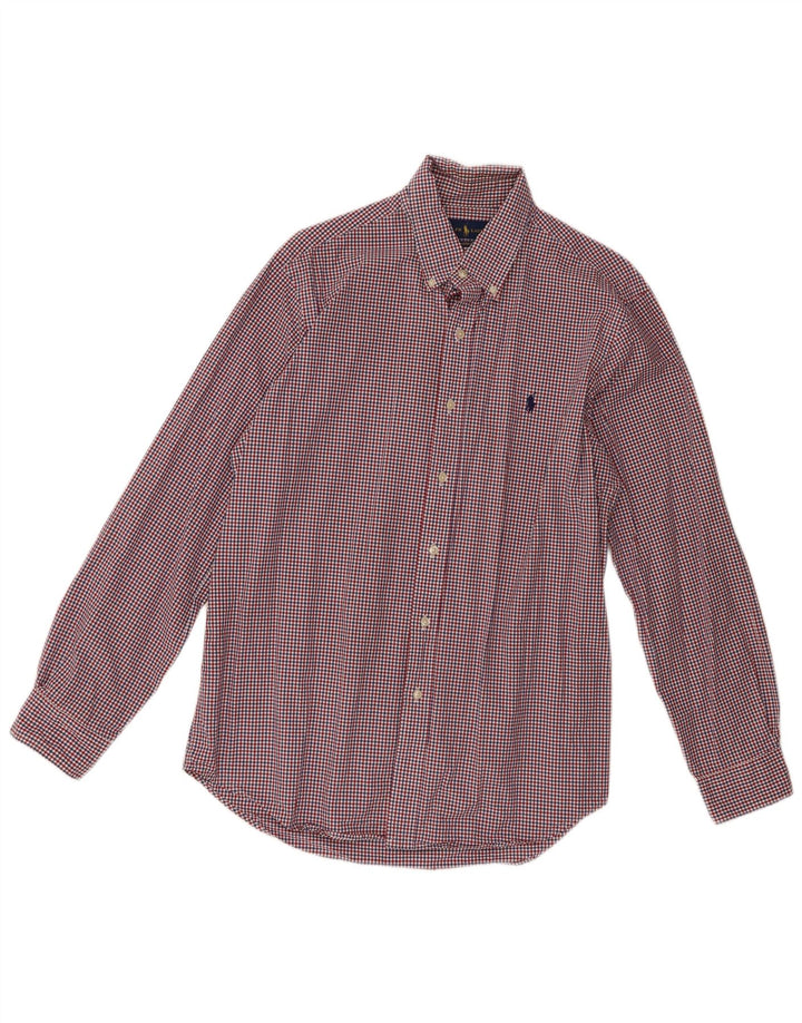 Ralph Lauren Camisa masculina xadrez clássica de ajuste grande guingão multicolorido