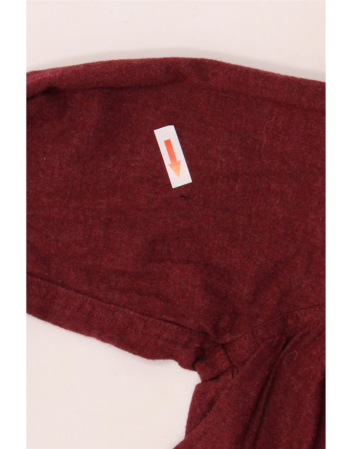 Camisa feminina grande EDDIE BAUER Reino Unido 10 algodão marrom pequeno
