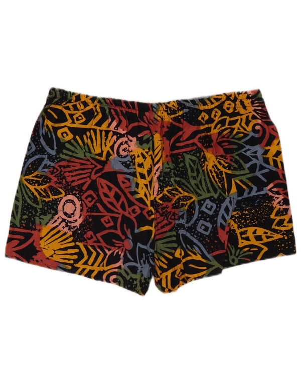 Shorts de natação masculino VINTAGE XL algodão floral preto
