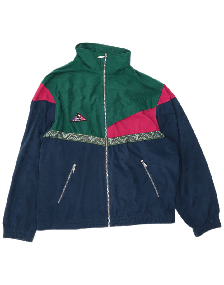 Jaqueta masculina de veludo Aesse 2XL azul marinho Colourblock poliéster