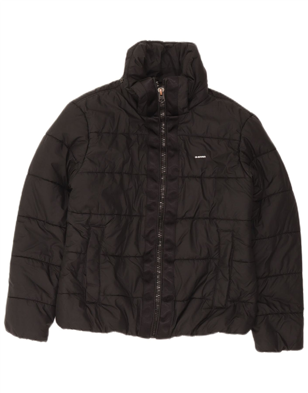 Jaqueta acolchoada feminina G-Star UK 16 grande poliéster preto