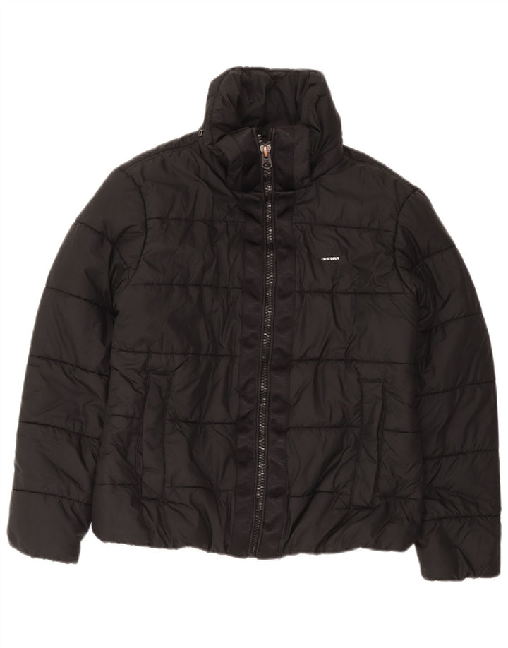 Jaqueta acolchoada feminina G-Star UK 16 grande poliéster preto