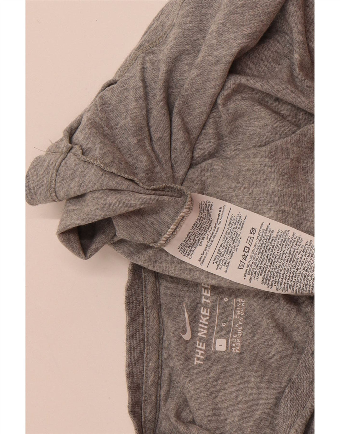 Camiseta feminina NIKE UK 16 grande algodão cinza