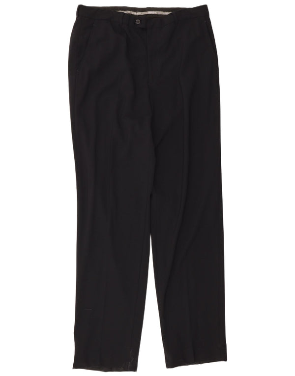 Calça de terno reto masculino Armani W34 L36 preta