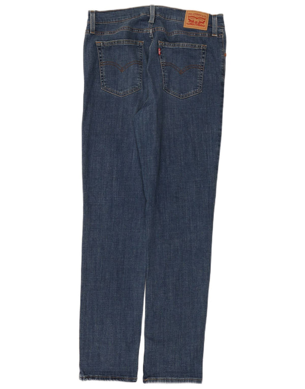 Calça jeans feminina Levi's 724 High Rise Straight W32 L32 azul algodão