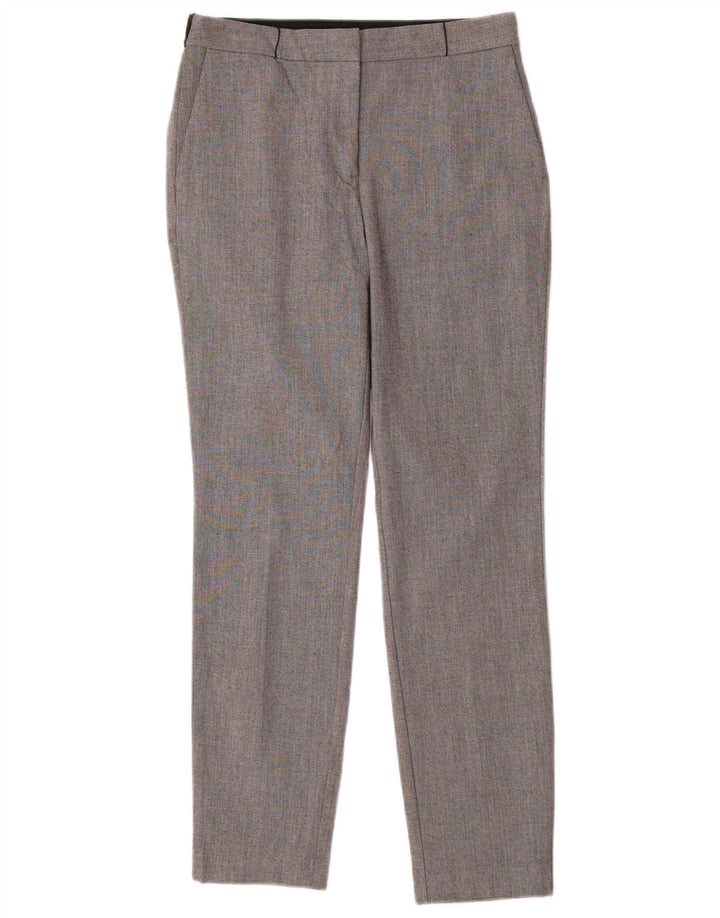 Calça feminina Zara Slim Suit médio W28 L28 cinza