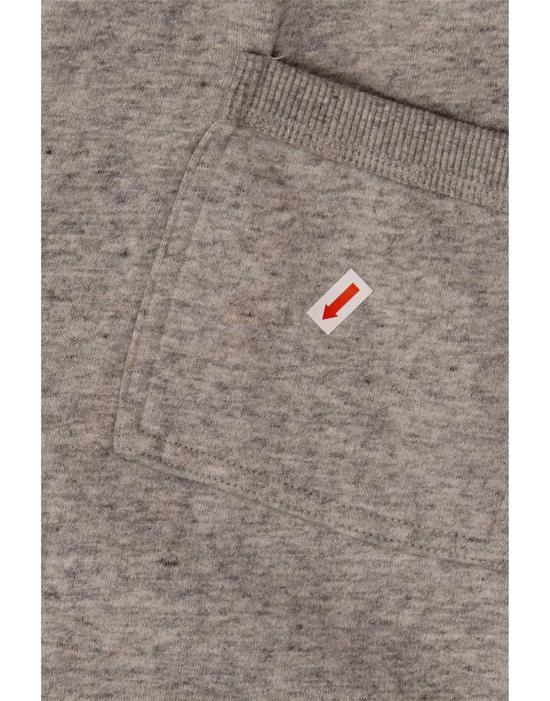 Calça de treino masculina SUPERDRY Joggers XL cinza manchado de algodão