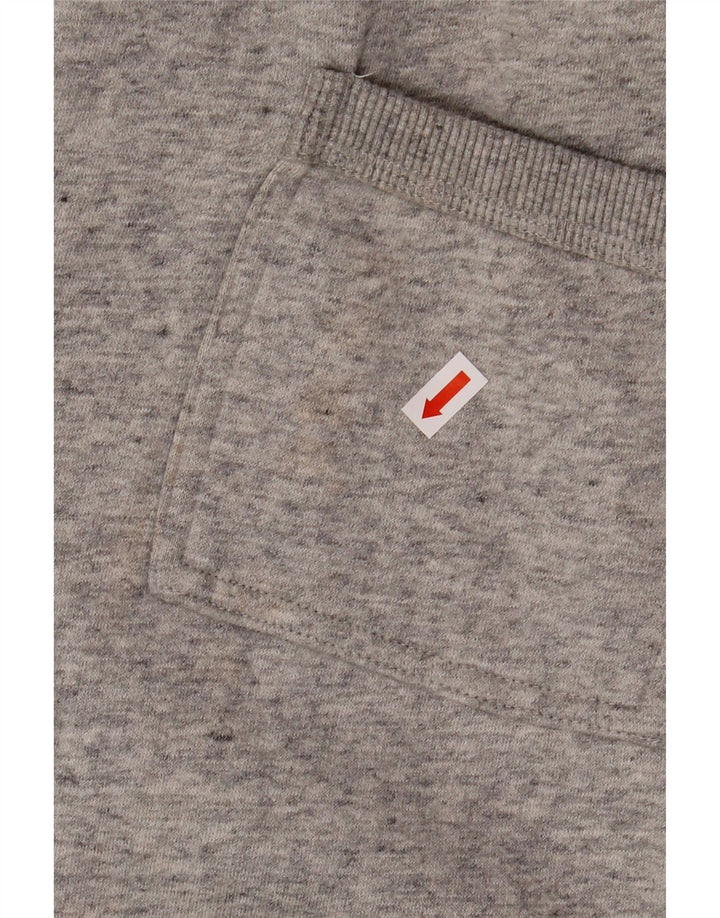 Calça de treino masculina SUPERDRY Joggers XL cinza manchado de algodão