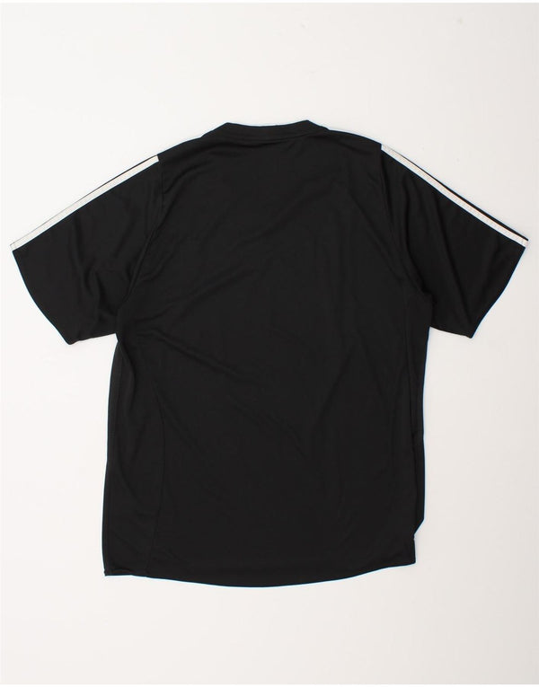 Adidas Mens Camiseta Top Grande Poliéster Preto