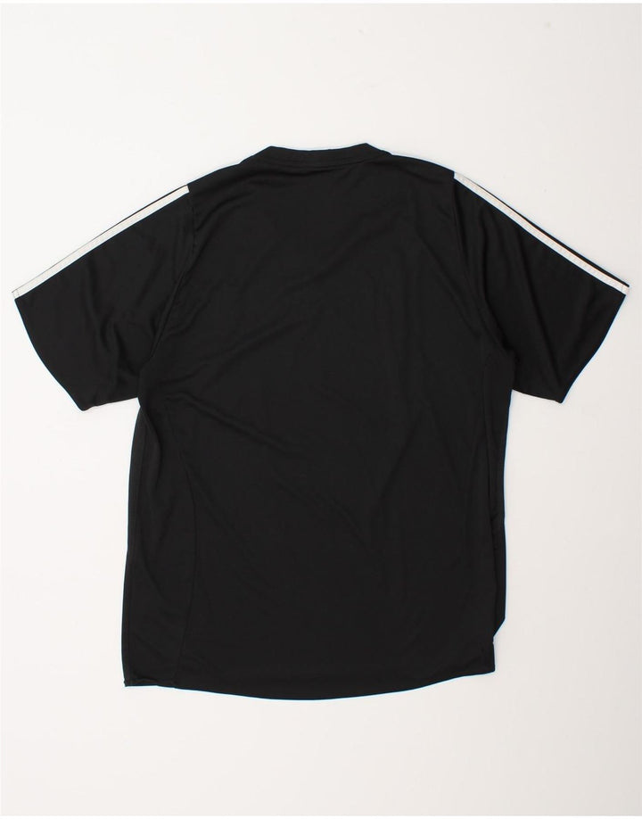 Adidas Mens Camiseta Top Grande Poliéster Preto