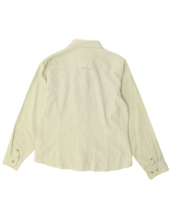 Camisa Columbia Feminina UK 14 Médio Verde Xadrez Modal