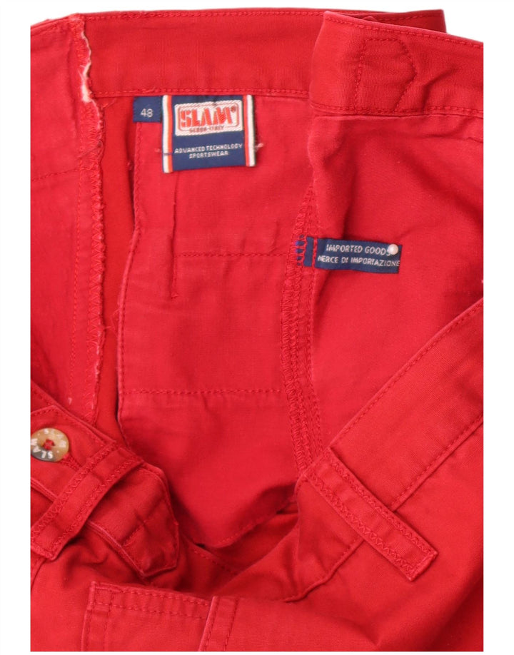 Calça Chino Reta Masculina Slam W36 L29 Vermelha