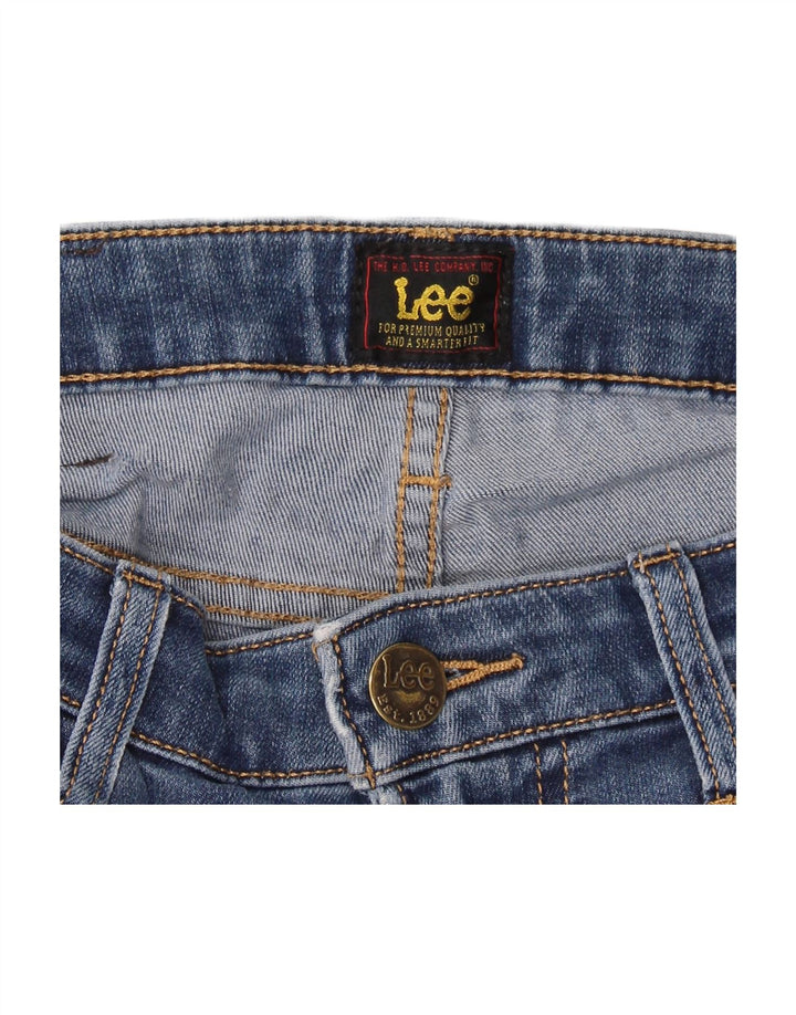 LEE Feminino Malone Slim Jeans W28 L32 Azul Algodão