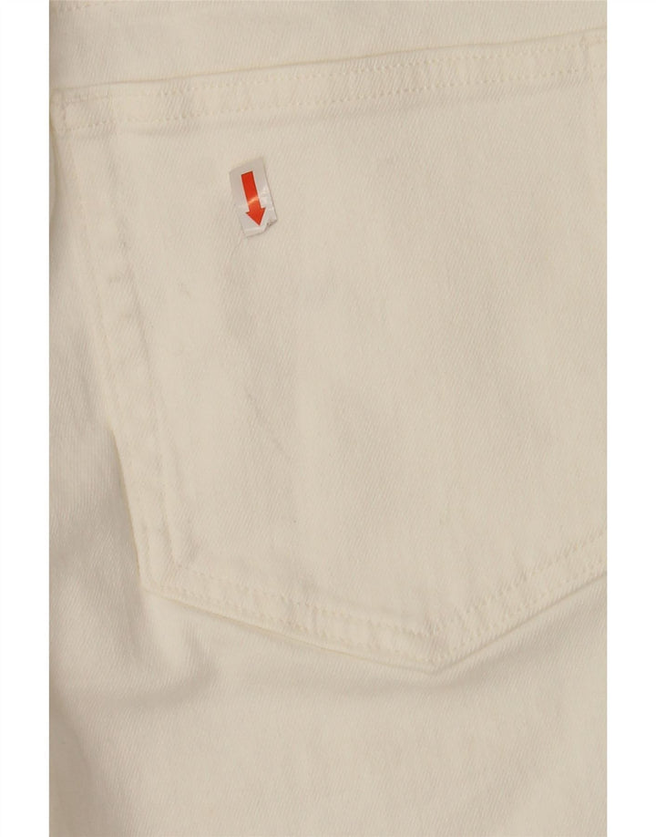 J. CREW Mens Flex Slim Jeans W32 L30 White Cotton Vintage J. Crew and Second-Hand J. Crew from Messina Hembry 
