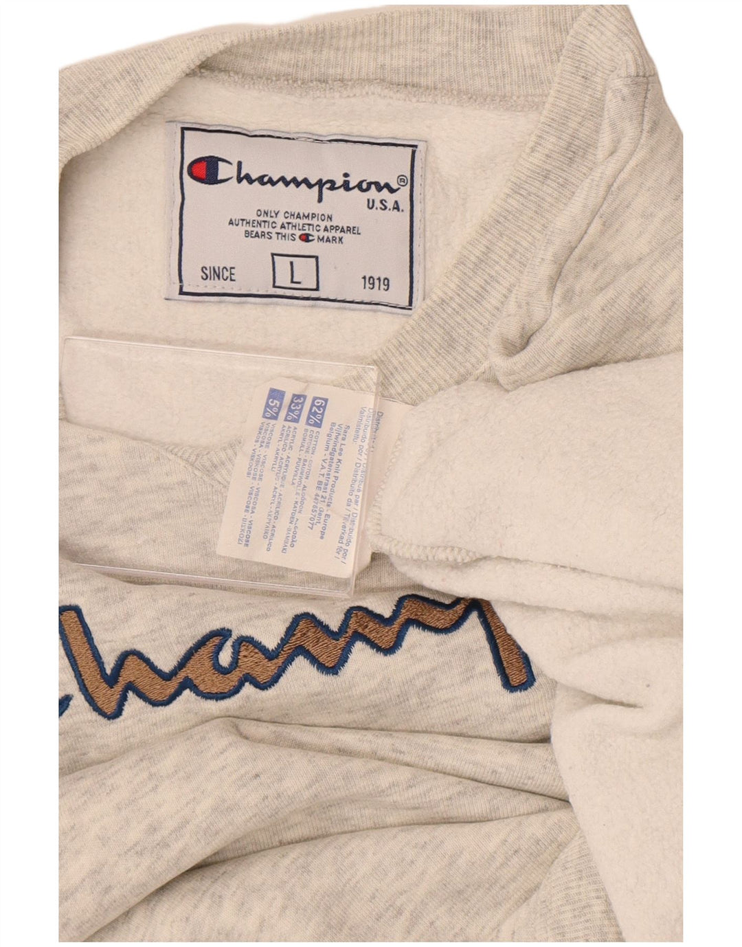 Champion moletom gráfico masculino jumper grande algodão manchado cinza