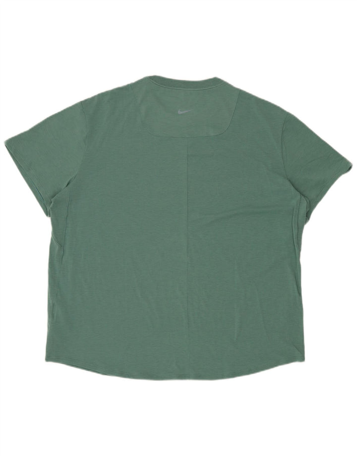 Camiseta masculina NIKE Dri Fit grande poliéster verde