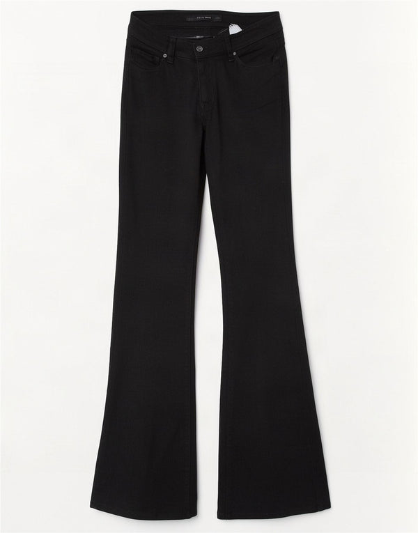 Zara Jeans feminino queimado EU 36 XS W26 L35 algodão preto
