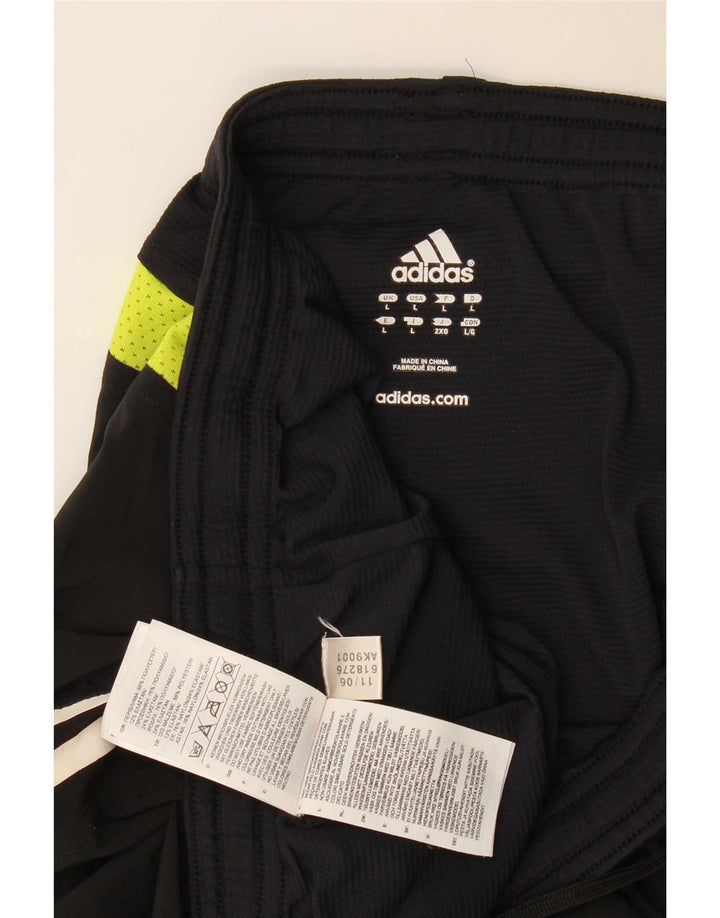 Adidas Mens Sport Shorts Grande Poliéster Colorblock Preto