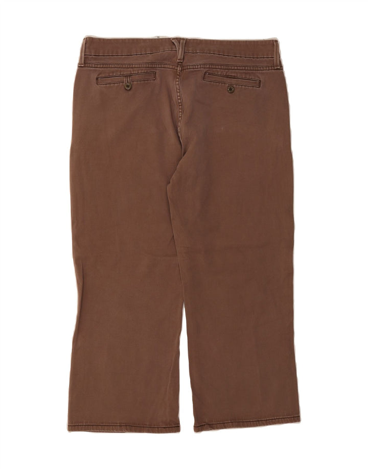 LEVI'S Womens Straight Cropped Trousers US 14 XL W36 L24 Brown Cotton Vintage Levi's and Second-Hand Levi's from Messina Hembry 