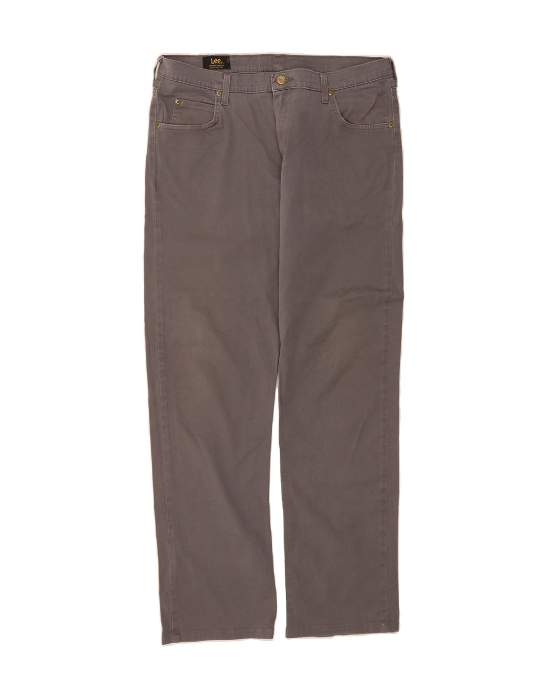 LEE Mens Brooklyn Straight Casual Trousers W36 L31 Grey Cotton Vintage Lee and Second-Hand Lee from Messina Hembry 