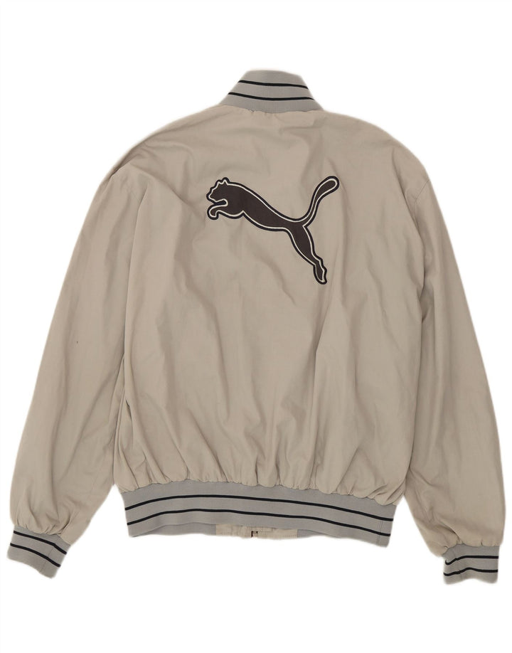 Jaqueta bomber masculina Puma UK 40 grande algodão cinza