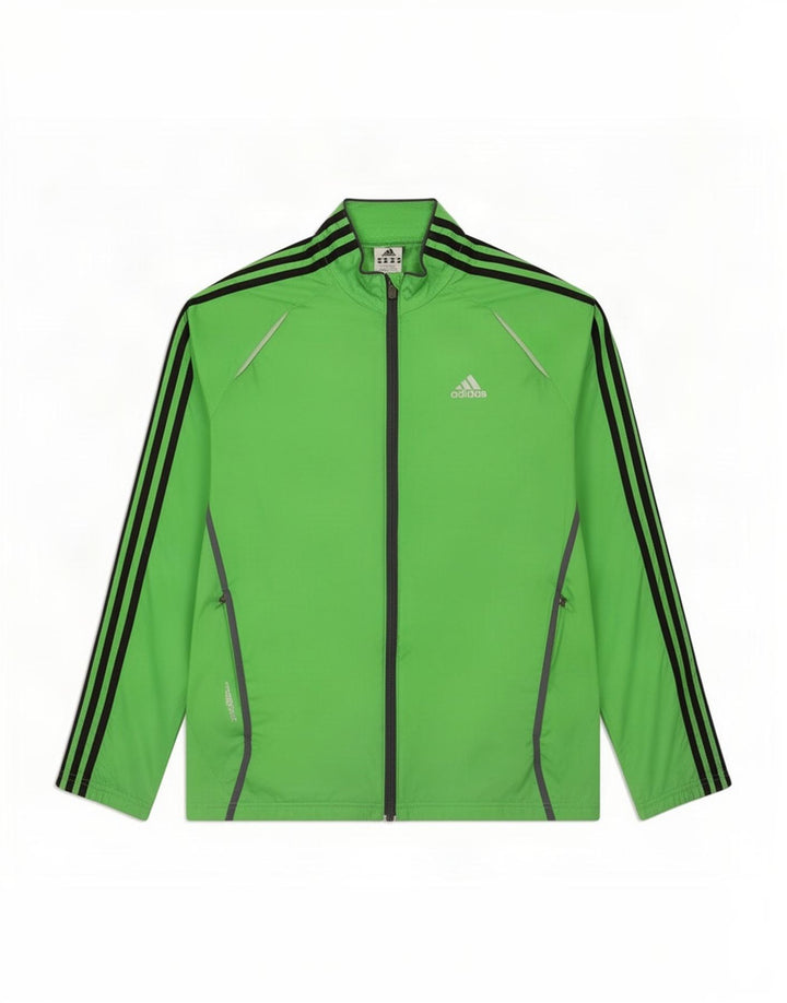 Adidas Mens Treino Top Jacket Pequeno Verde Nylon