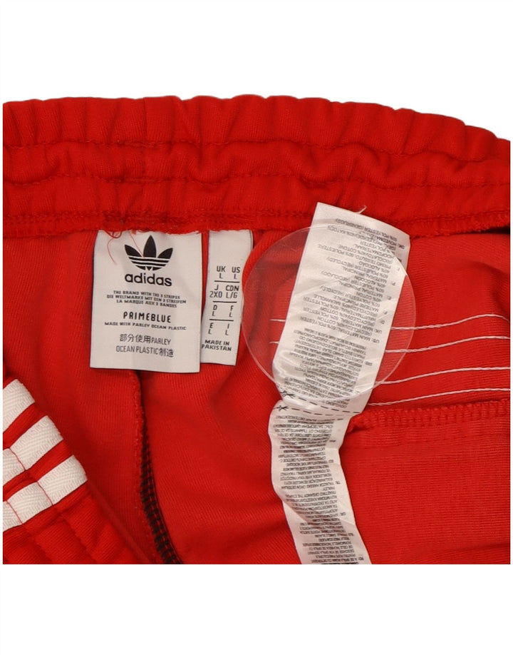 Adidas Mens Treino Calças Joggers Grande Poliéster Vermelho