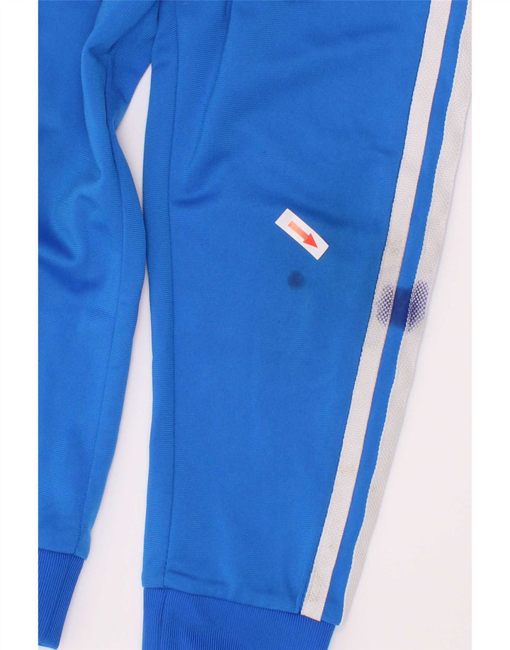 Adidas meninos calças de treino joggers 5-6 anos azul poliéster