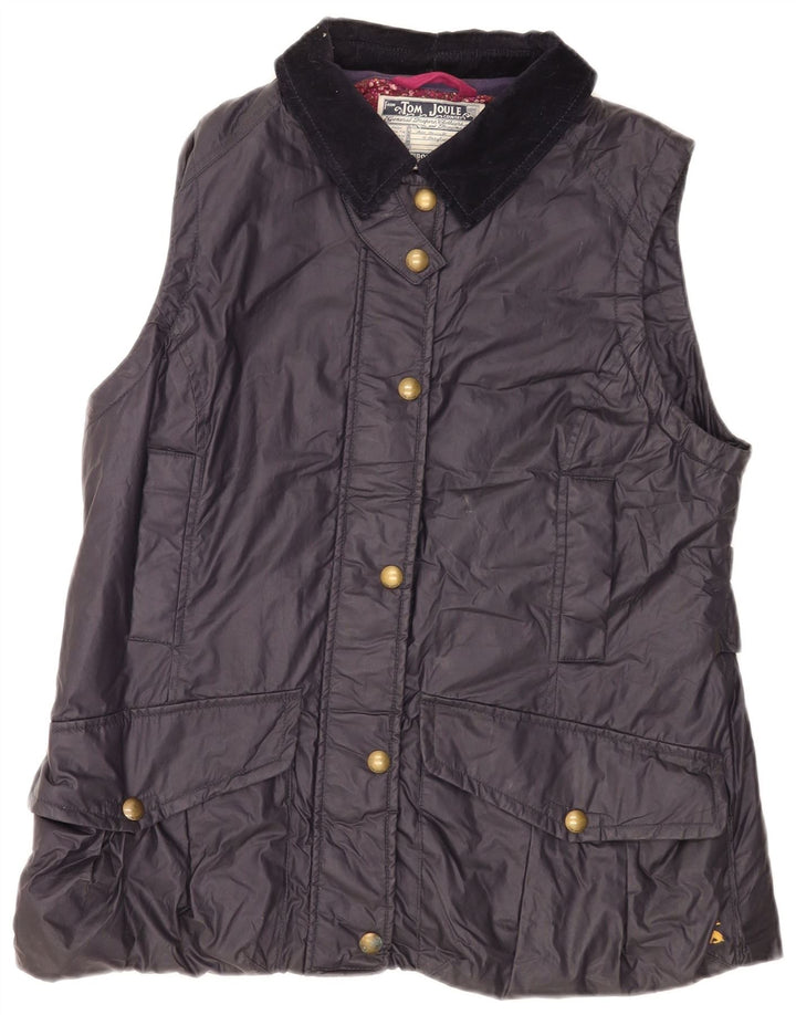 Gilet feminino Joules UK 18 XL azul marinho poliéster