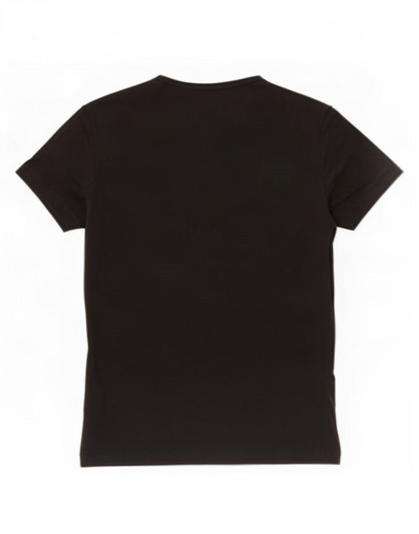 Camiseta feminina Lacoste tamanho superior 42 grande algodão preto