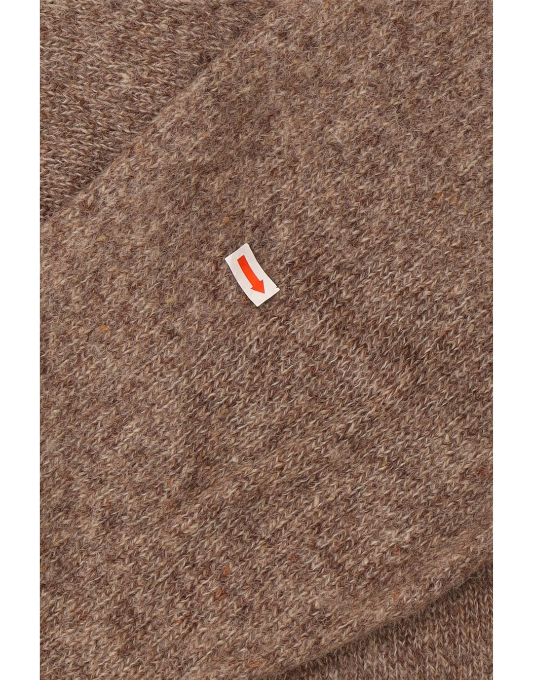 Suéter masculino KAPPA com gola redonda 2XL lã manchada marrom