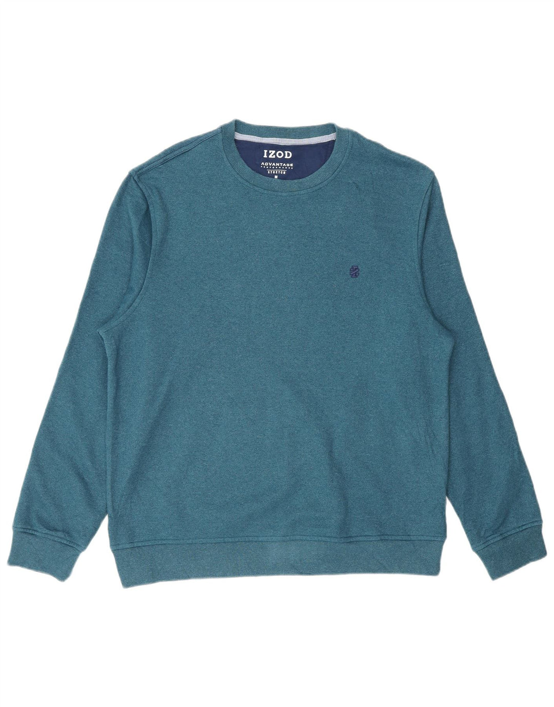 Izod moletom masculino jumper médio azul poliéster