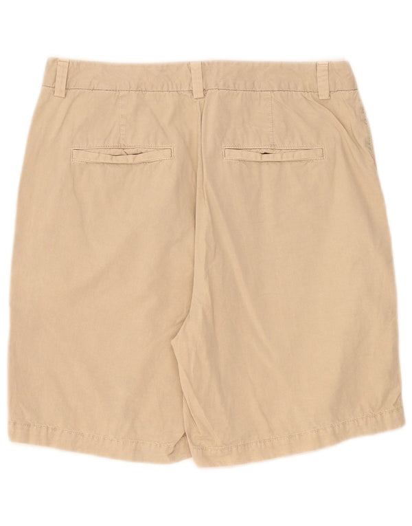 Marks & Spencer Womens Chino Shorts UK 10 Small W30 Beige Cotton